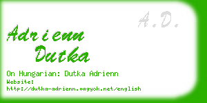 adrienn dutka business card
